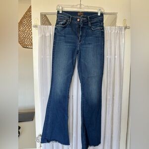 MOTHER Dark Blue Flare Jeans